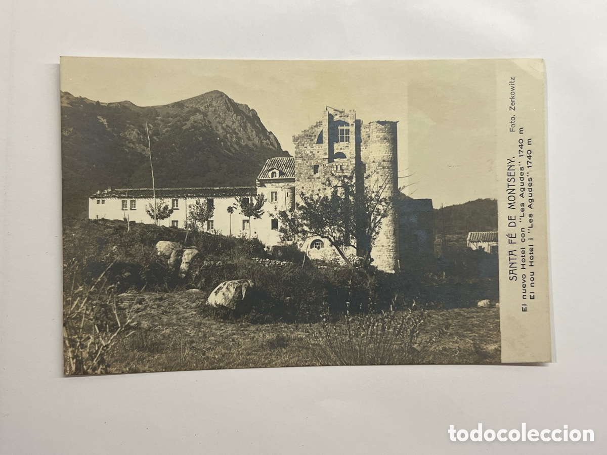 Postales: SANTA FE DE MONTSENY (Barcelona) Postal Zerkowitz.. El Nuevo Hotel con Les Agudes. Edi, Alem&aacute;na
