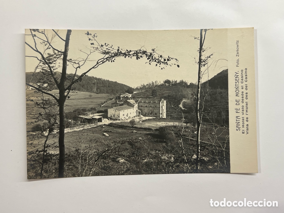 Postales: SANTA FE DE MONTSENY (Barcelona) Postal Zerkowitz.. El Hotel visto desde El Casino. Edi, Alem&aacute;na