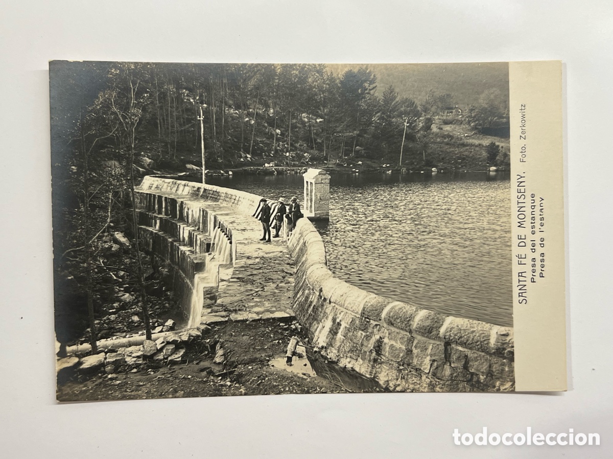 Postales: SANTA FE DE MONTSENY (Barcelona) Postal Zerkowitz.. Presa del Estanque. Edi, Alem&aacute;na