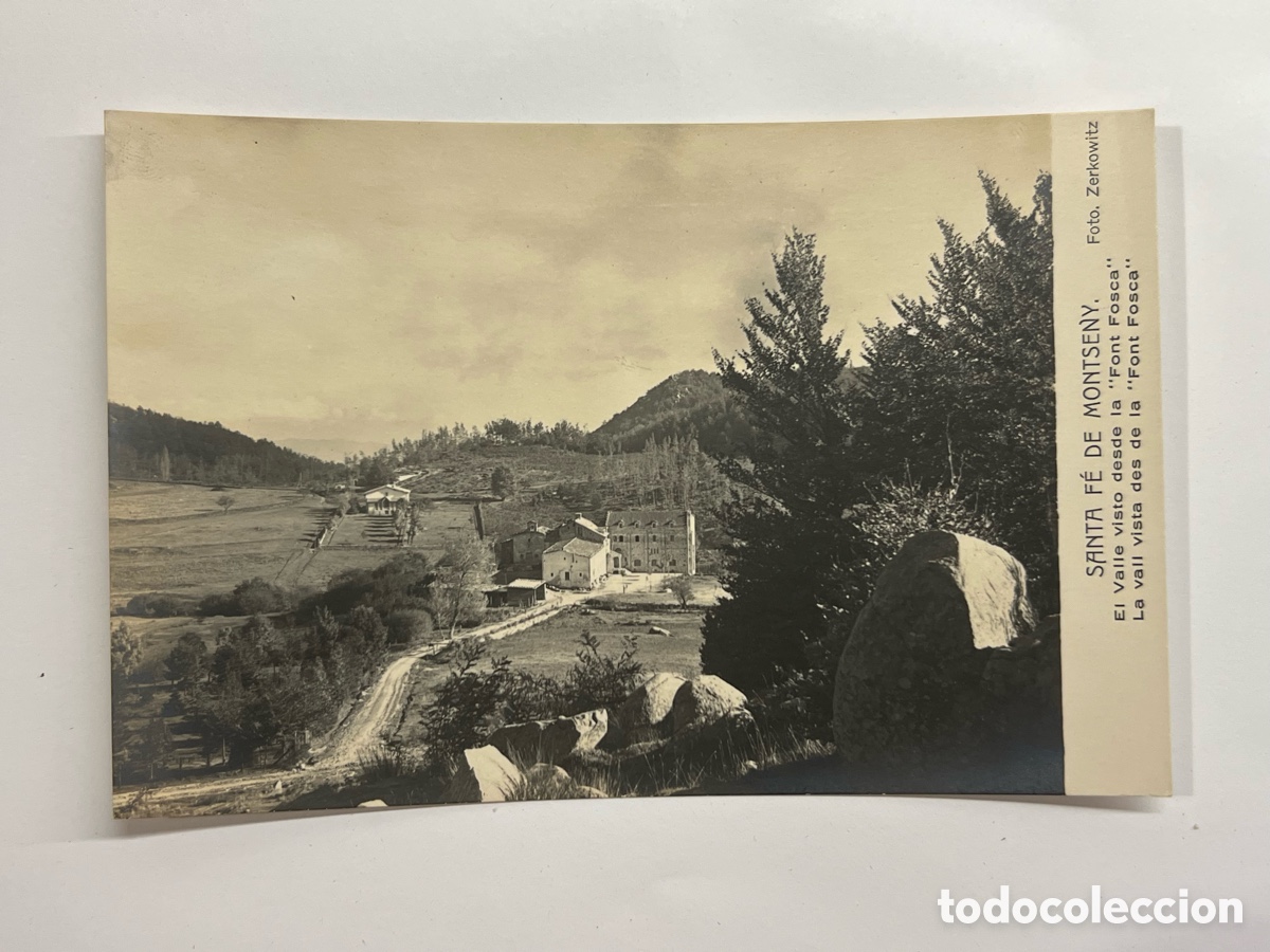 Postales: SANTA FE DE MONTSENY (Barcelona) Postal Zerkowitz.. El Valle visto desde la Font Fosca