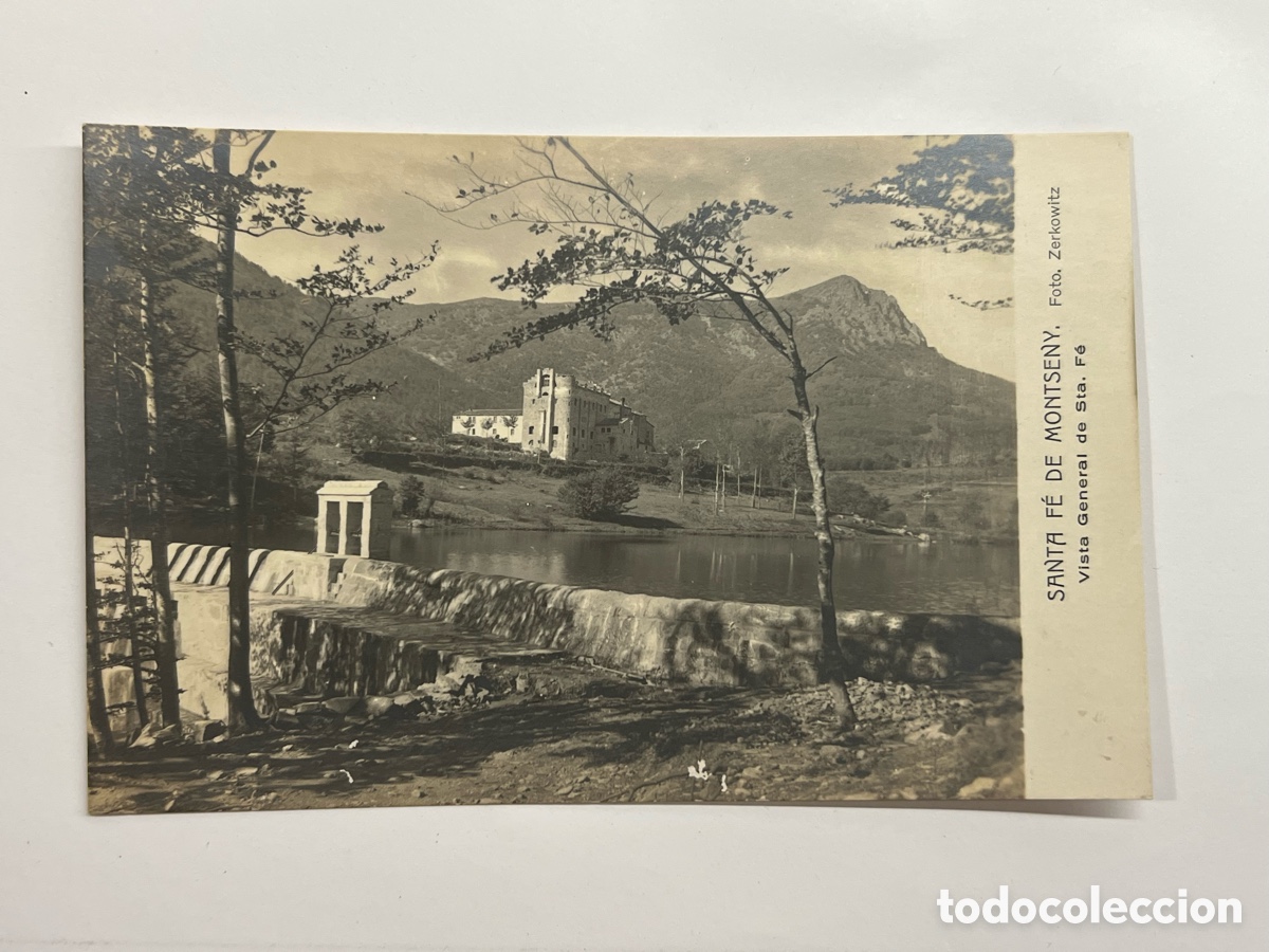 Postales: SANTA FE DE MONTSENY (Barcelona) Postal Zerkowitz.. Vista General de Sta. Fe. Edic., Alem&aacute;na