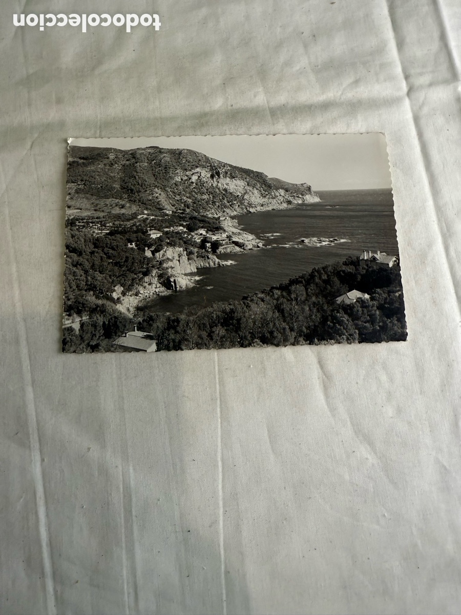 Postales: Postal Costa Brava Bagur Panor&aacute;mica Fornells blanco y negro original de la &eacute;poca