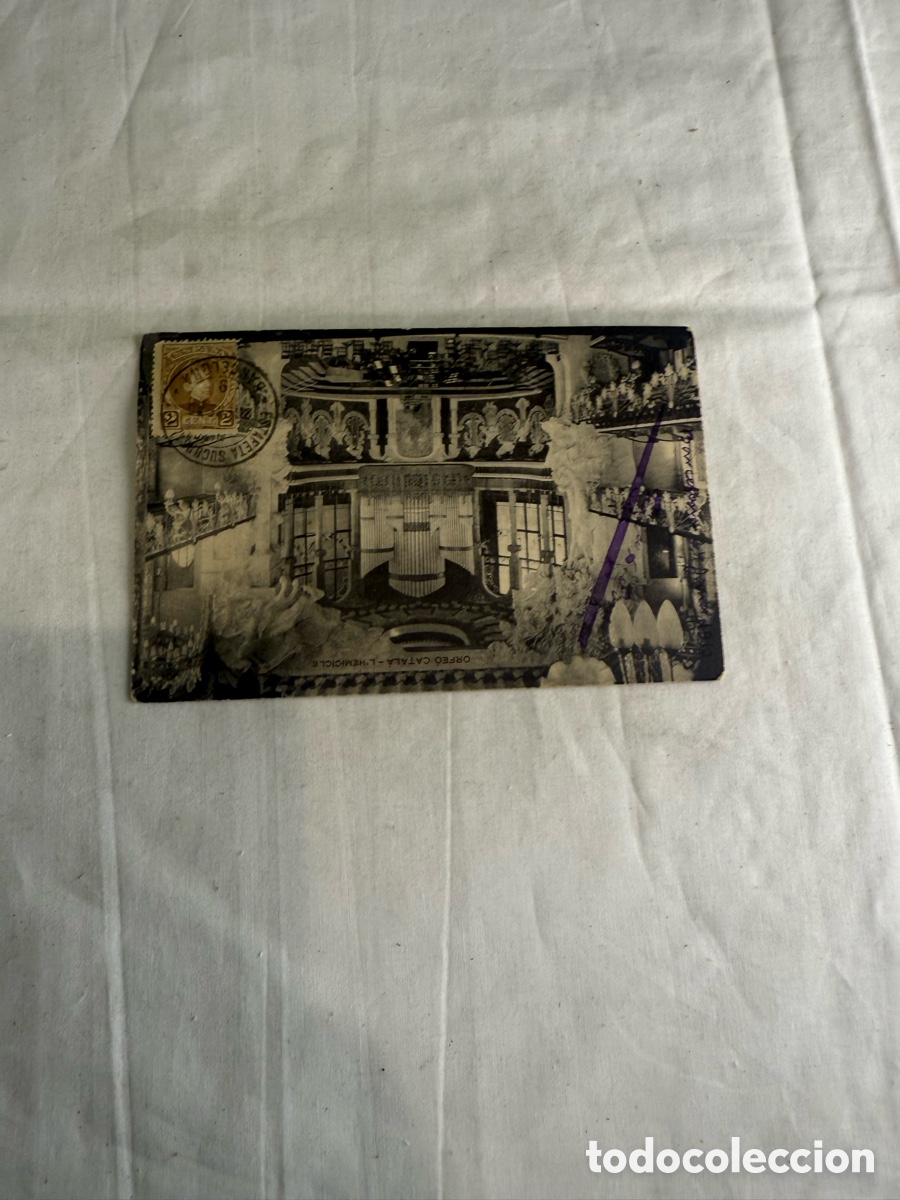 Postales: Postal Barcelona Blanco y negro Original de la &eacute;poca &ndash; Orfe&oacute; Catal&agrave; 1913