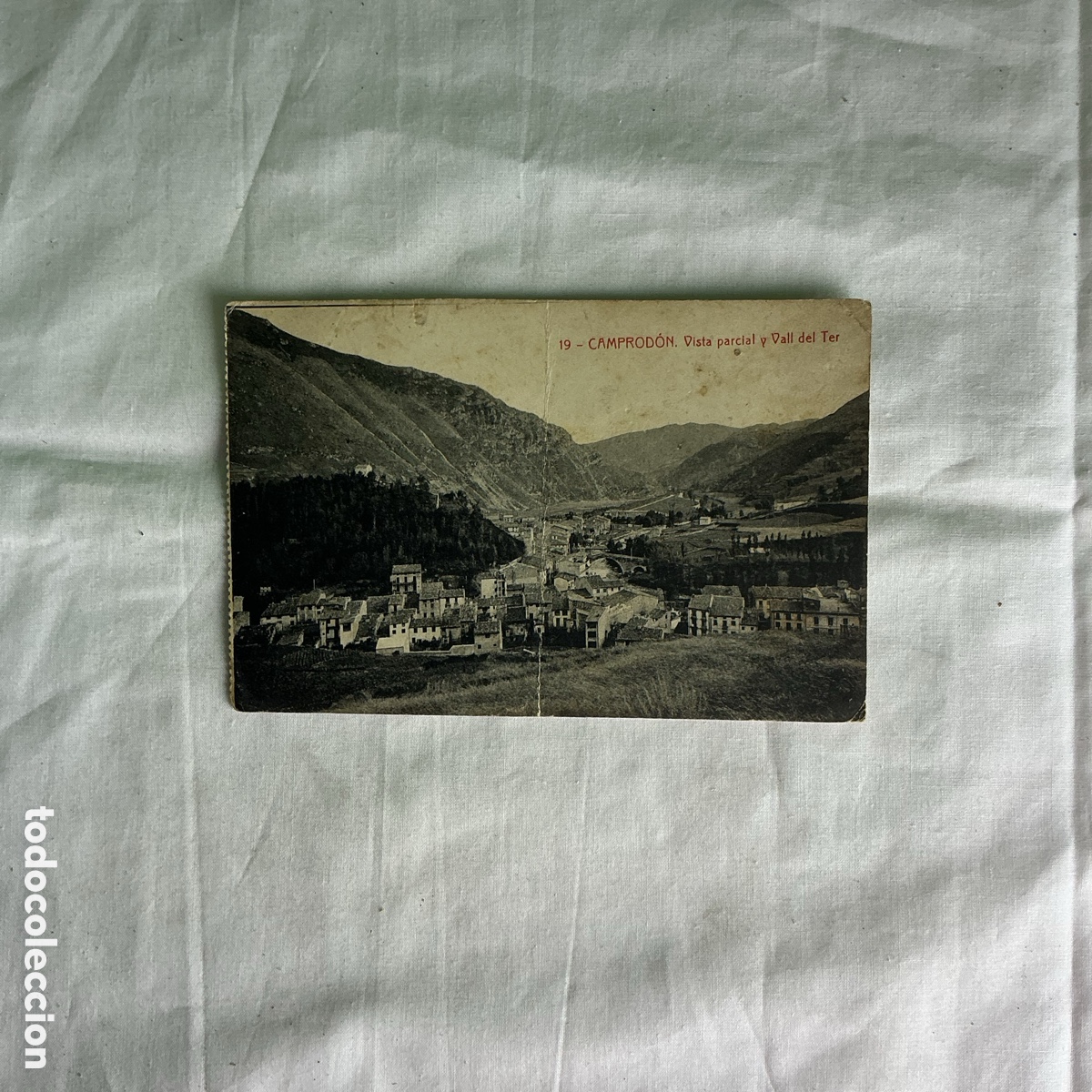 Postales: Postal Camprodon Vista parcial y Vall del Ter Blanco y negro Original de la &eacute;poca