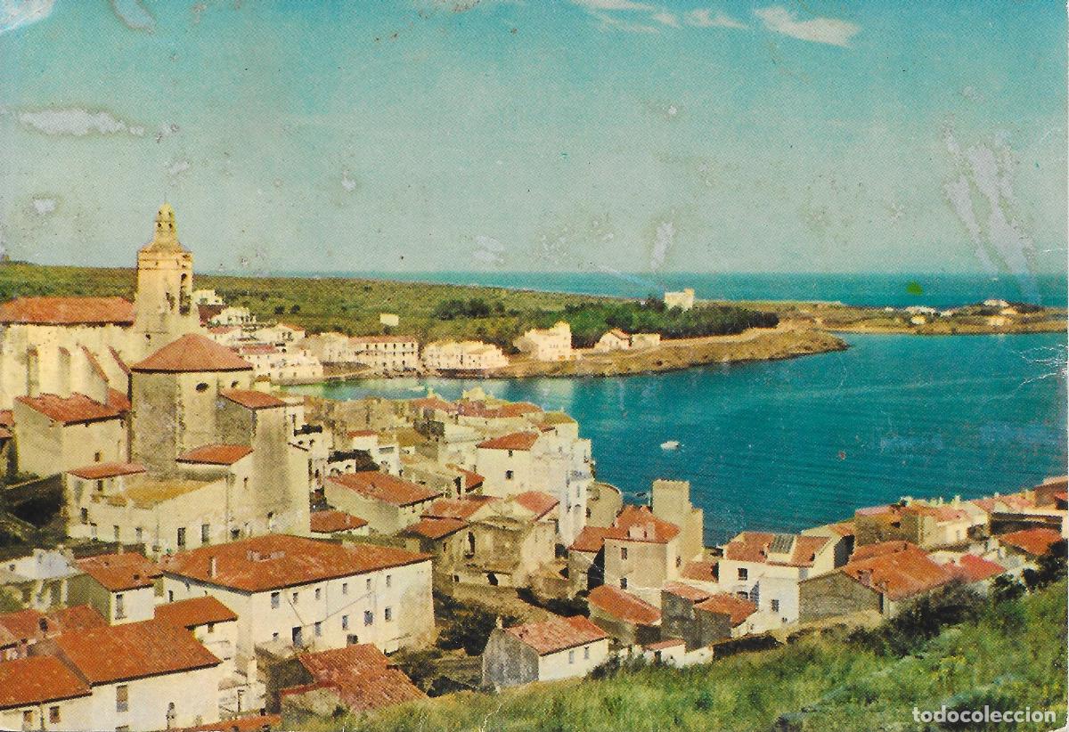 Postales: [POSTAL] El pueblo y la bah&iacute;a. Cadaqu&eacute;s (Gerona) A&ntilde;o 1962 (circulada)