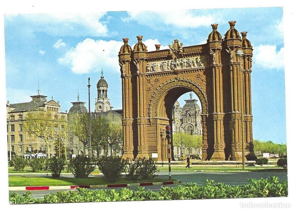 Postales: Postal en color Arco de Triunfo de Barcelona. n&ordm; 222 Foto Carretero. No escrita ni circulada