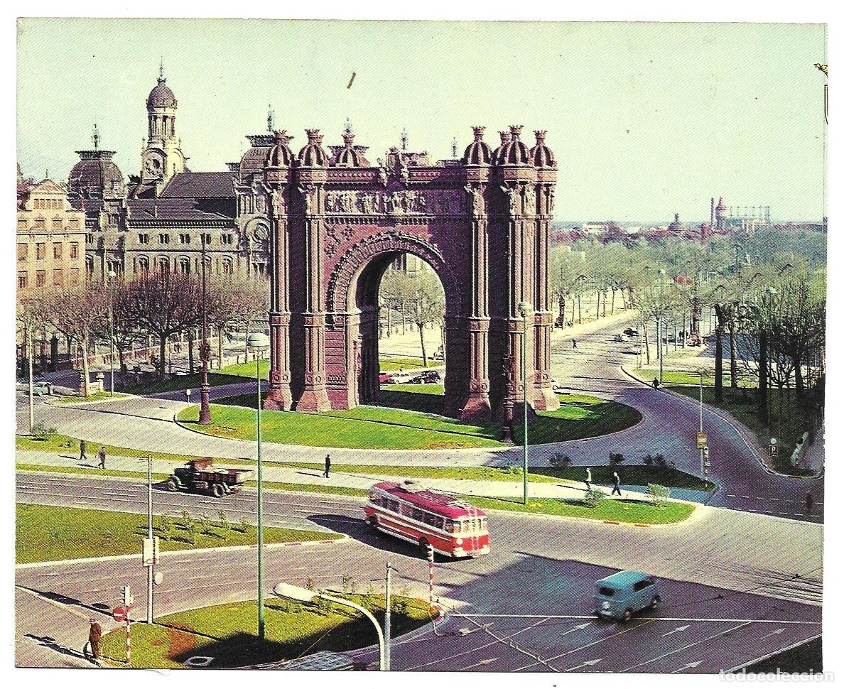 Postales: Postal Arco de triunfo de Barcelona n&ordm; 3 Serie Gigante Ed. Cusc&oacute; No Escrita ni circulada (1964?)