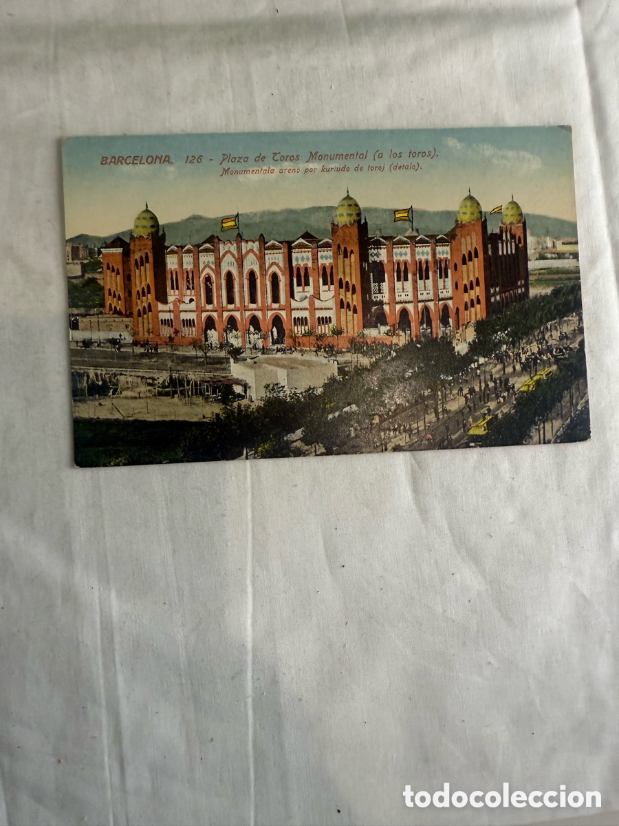 Postales: Postal Barcelona Plaza de Toros Monumental Color Original de la &eacute;poca