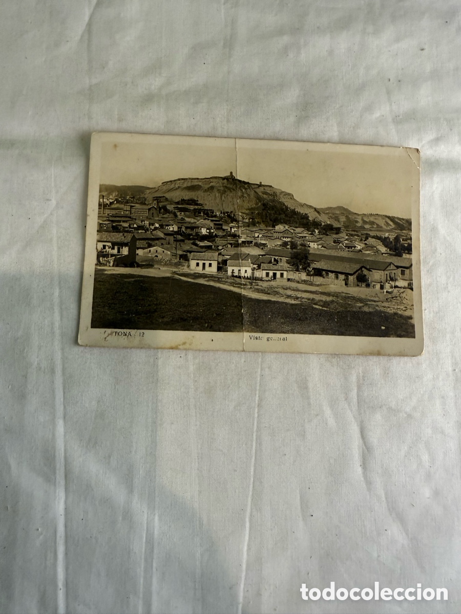 Postales: Postal Tona Vista General Blanco y negro Original de la &eacute;poca 1947