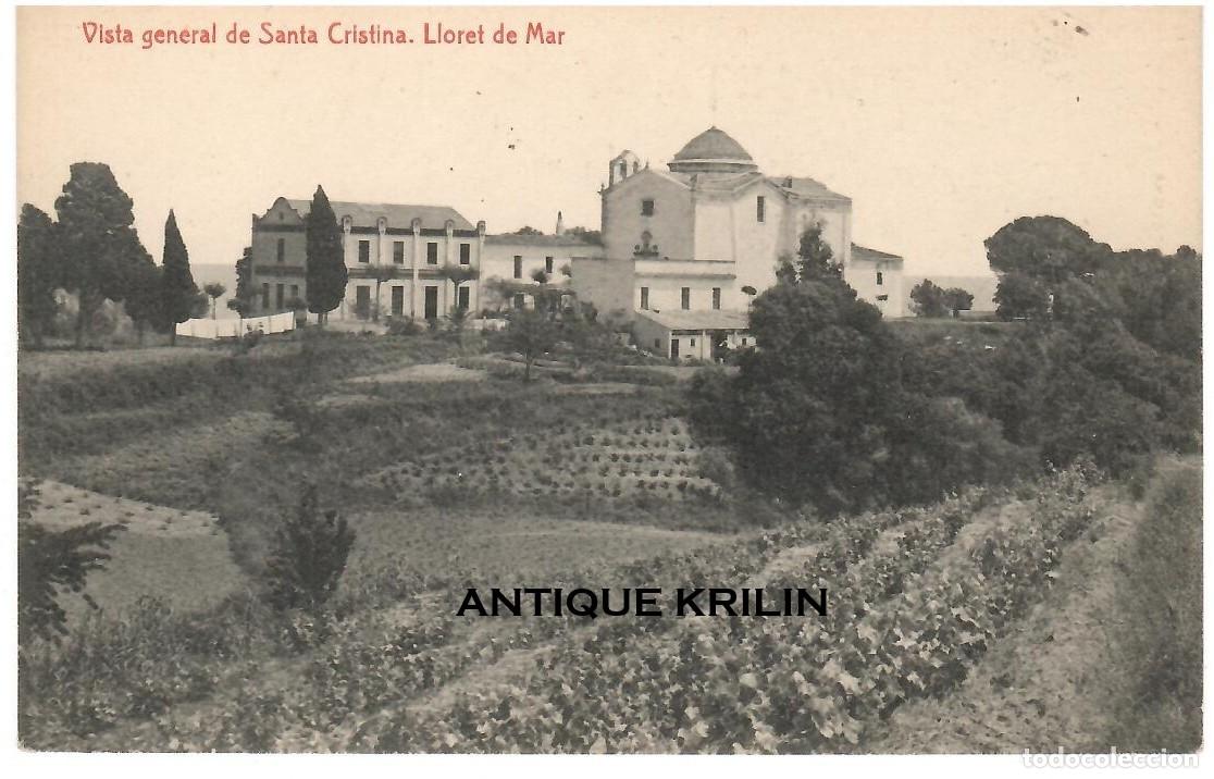 Postales: LLORET DE MAR / VISTA GENERAL DE SANTA CRISTINA / EDICION THOMAS / SIN FRANQUEAR