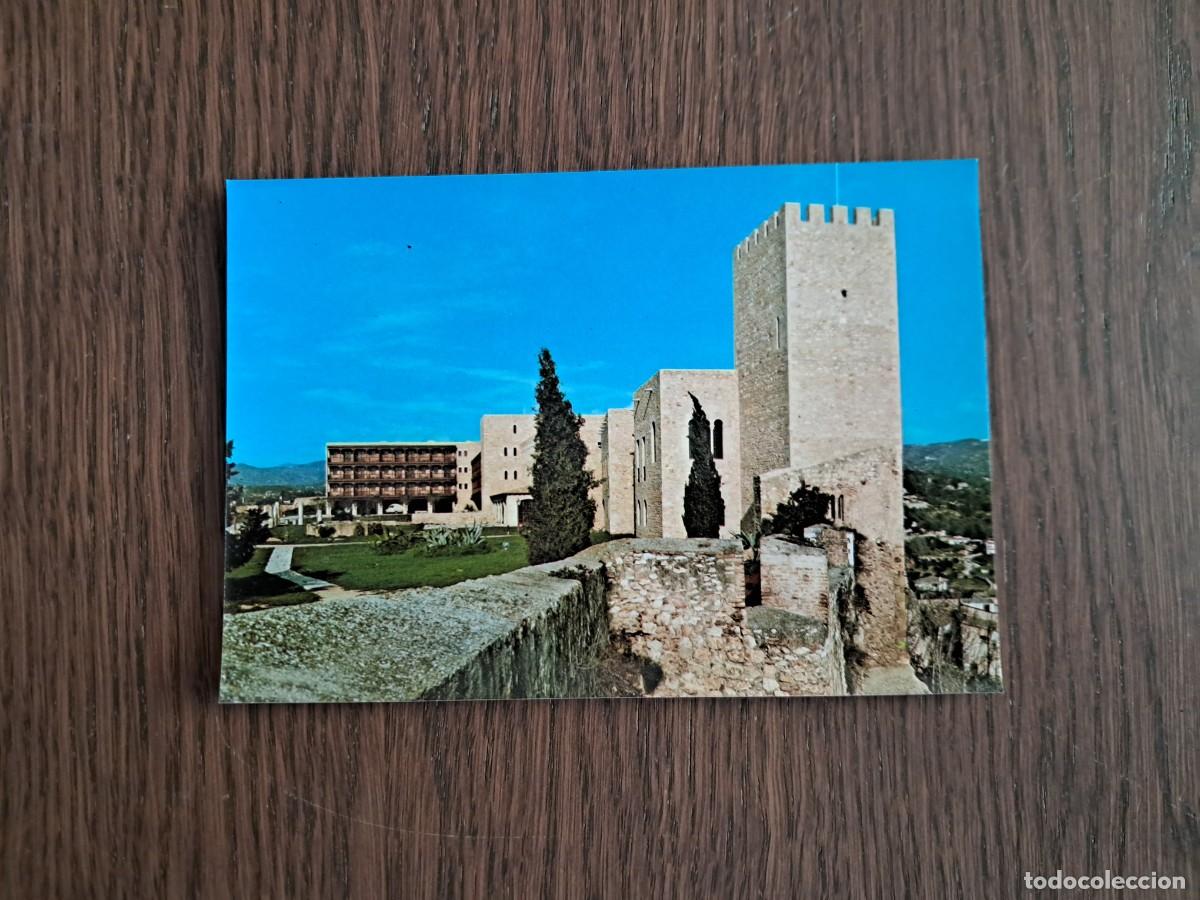 Postales: postal de Espa&ntilde;a, parador de turismo La Zuda, Tortosa, Tarragona, a&ntilde;o 1977.