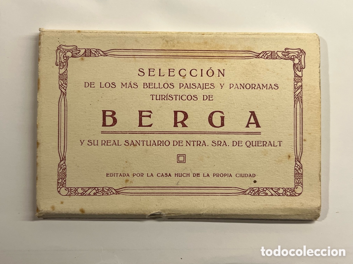 Postales: BERGA Y SANTUARIO NTRA SRA DE QUERALT-BLOC CON 12 VISTAS FOTOGRAFICAS