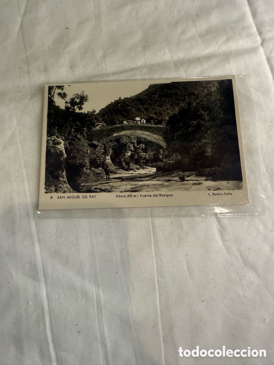 Postales: Postal San Miguel del Fay Puente del Rossinyol Blanco y Negro Original