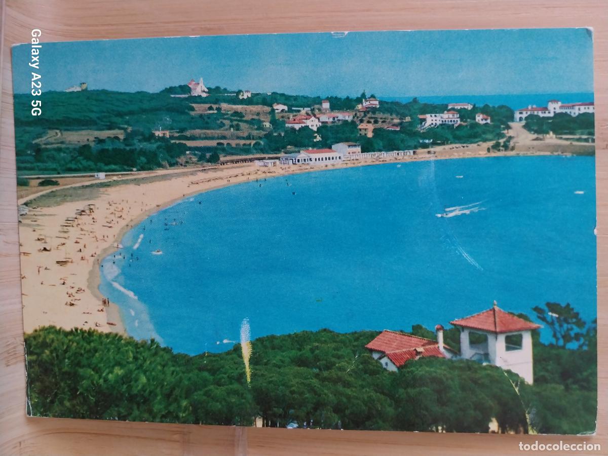 Postales: S&acute;AGARO COSTA BRAVA ED J UBACH 853 ESCRITA PLAYA ANIMADA