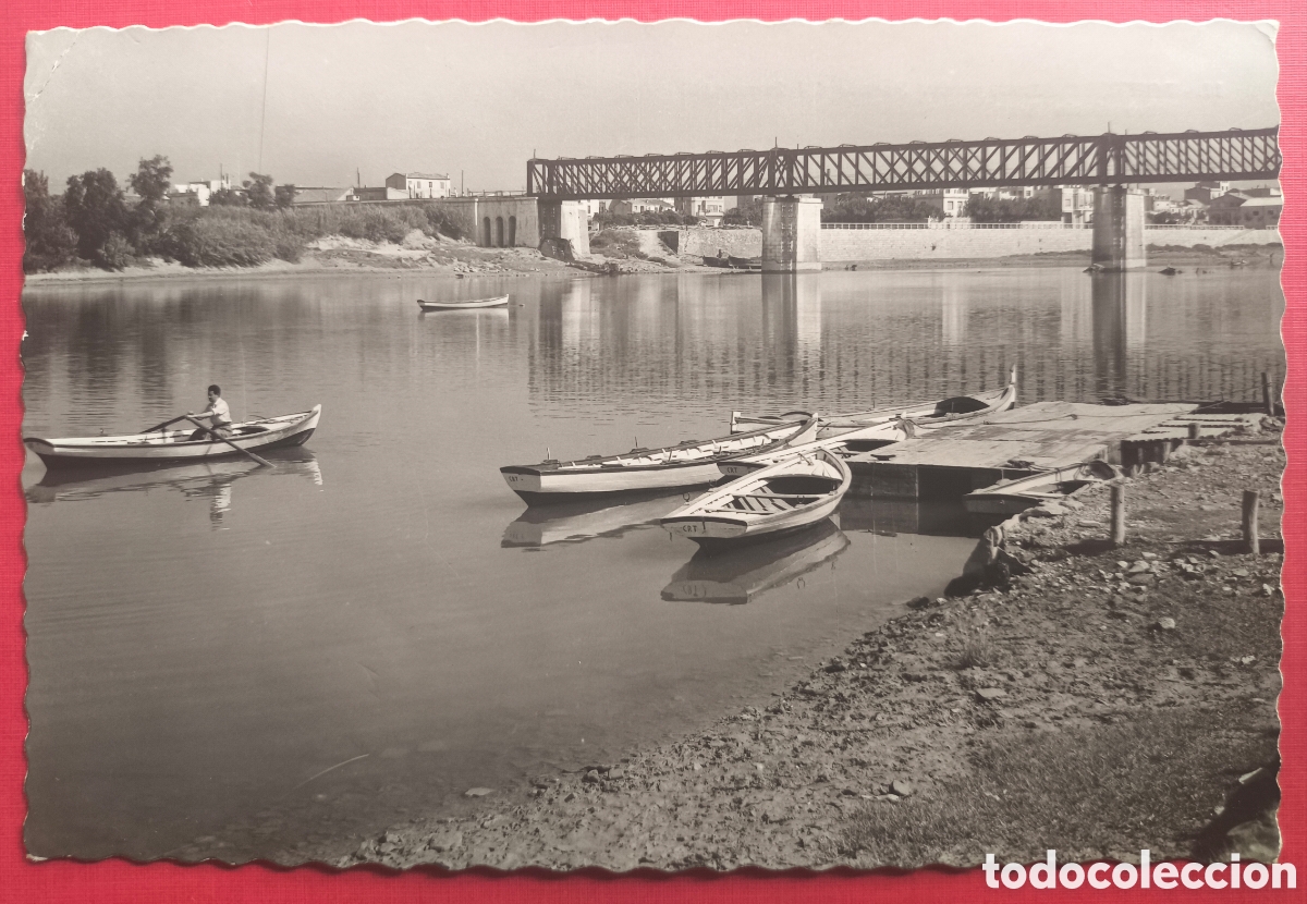 Postales: TORTOSA PONT FERROCARRIL RIU EBRE POSTAL FOTOGR&Aacute;FICA TARRAGONA C. 1960