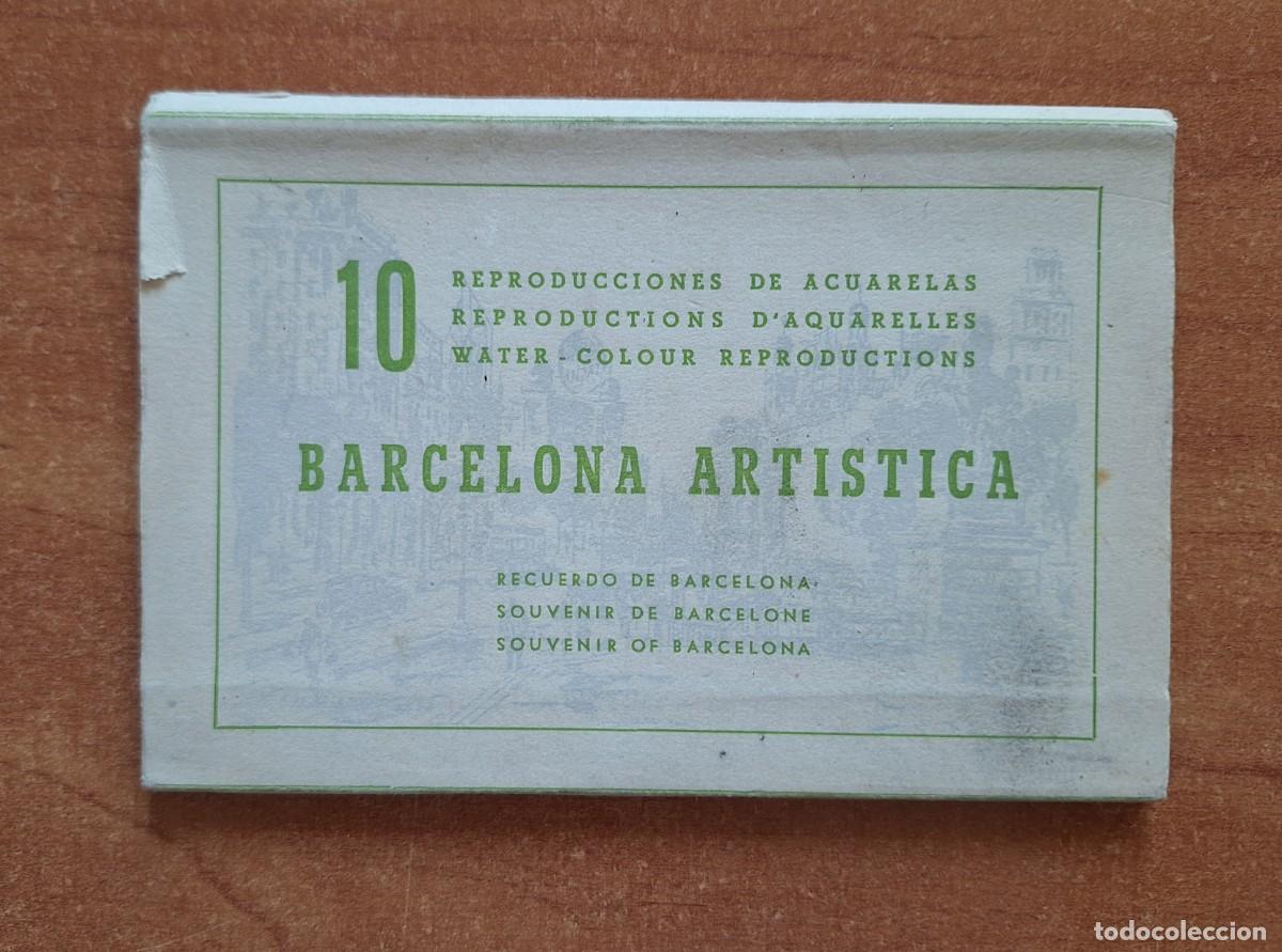 Postales: DIEZ POSTALES REPRODUCCIONES DE ACUARELAS- BARCELONA ART&Iacute;STICA