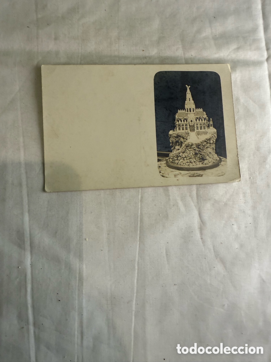 Postales: Postal Mona de Pascua art&iacute;stica Blanco y negro Original de la &eacute;poca