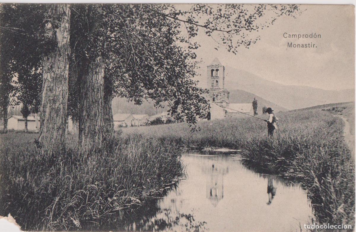 Postales: CAMPRODON (GIRONA) EL MONASTIR &ndash; CIRCULADA 1908