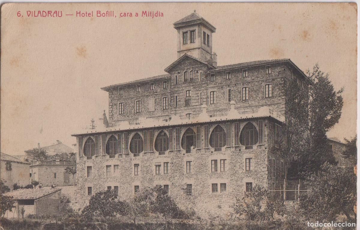 Postales: VILADRAU (GIRONA) HOTEL BOFILL CARA MITJDIA &ndash; L.ROISIN FOT. N&ordm;6 &ndash; CIRCULADA 1912