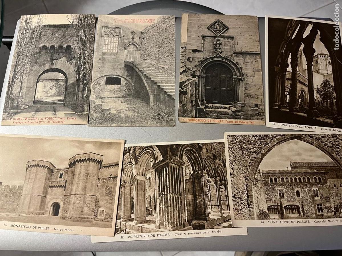 Postales: 7 postales Monasterio de Poblet Tarragona