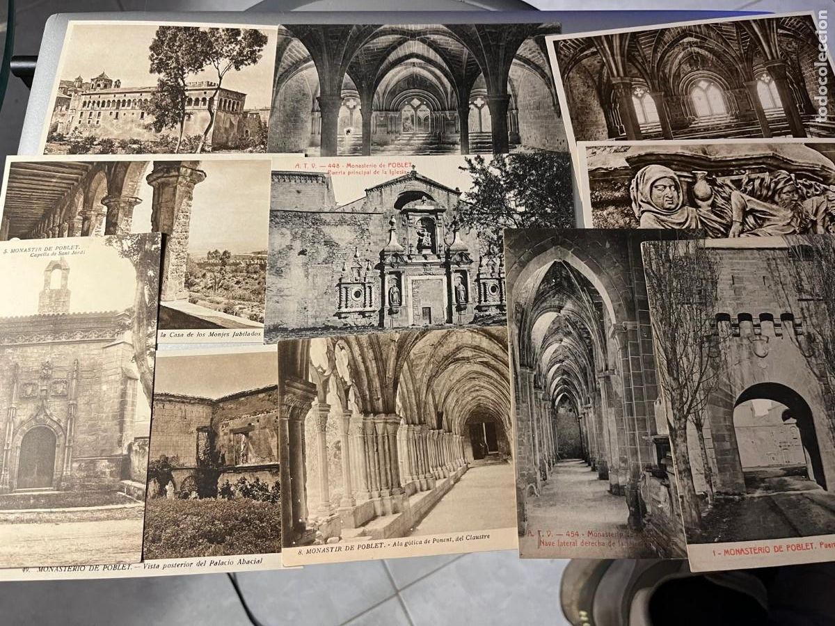Postales: 11 postales Monasterio de Poblet Tarragona