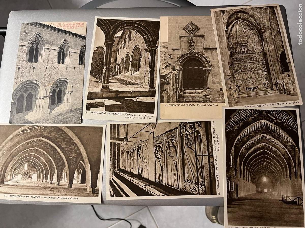 Postales: 7 postales Monasterio de Poblet Tarragona
