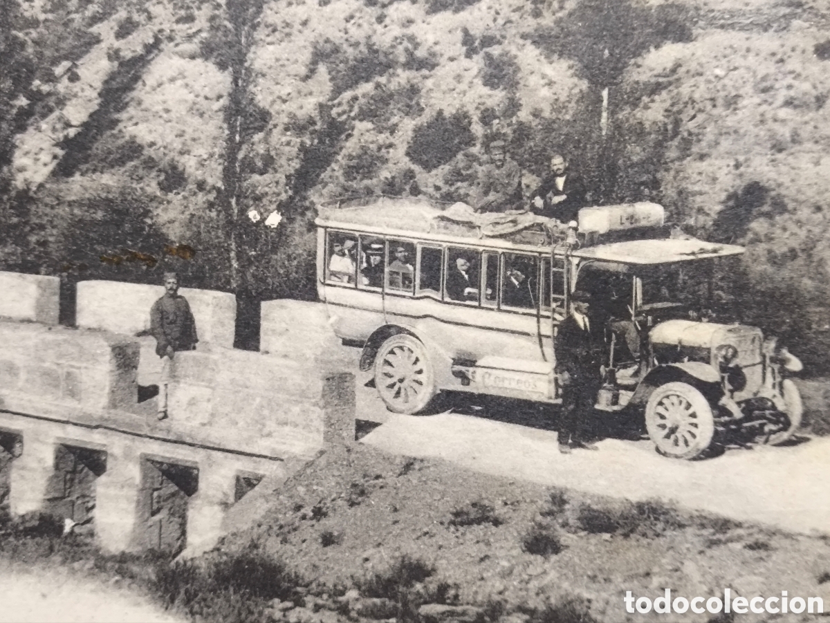 Postales: LA SEU D'URGELL AUTOB&Uacute;S LINEA PONT POSTAL ANIMADA FOTOTIPIA ED. LA MARAVILLA LLEIDA C. 1920