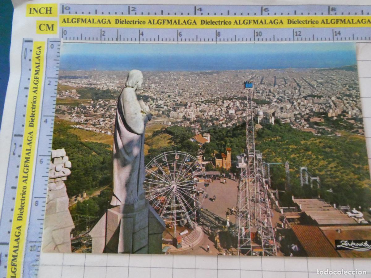 Postales: POSTAL DE BARCELONA. A&Ntilde;O 1964. VISTA GENERAL PARQUE ATRACCIONES TIBIDABO 2117 ZERKOWITZ. 2568