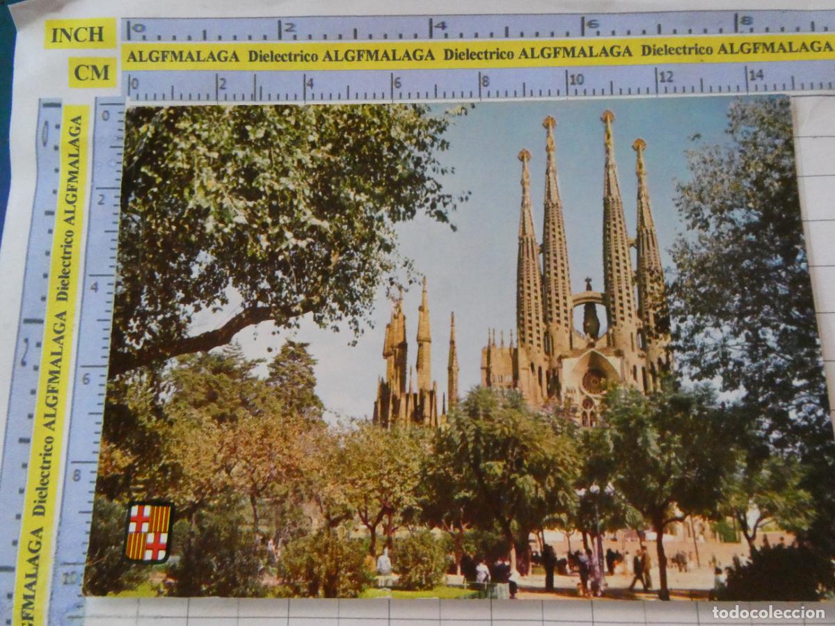 Postales: POSTAL DE BARCELONA. A&Ntilde;OS 50. TEMPLO SAGRADA FAMILIA 3 SOBERANAS. 2569