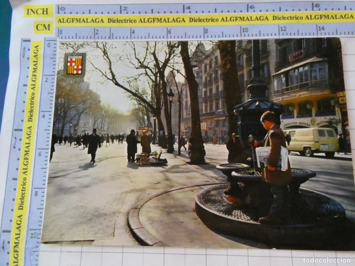 Postales: POSTAL DE BARCELONA. A&Ntilde;O 1964. FUENTE CANALETAS NI&Ntilde;O PERI&Oacute;DICO VANGUARDIA 1251 ESCUDO ORO. 2570