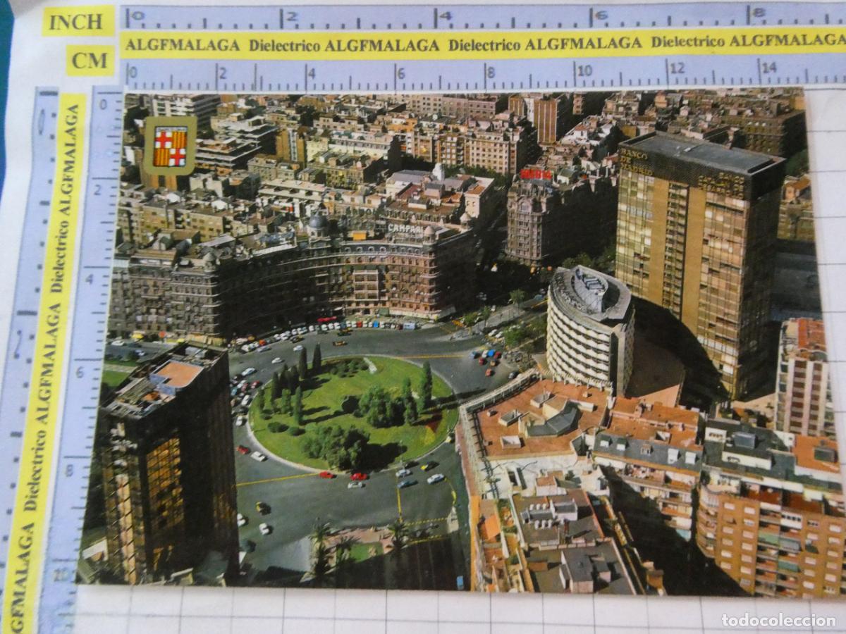 Postales: POSTAL DE BARCELONA. VISTA AEREA PLAZA FRANCESC MACI&Agrave; 207 ESCUDO ORO. 2580