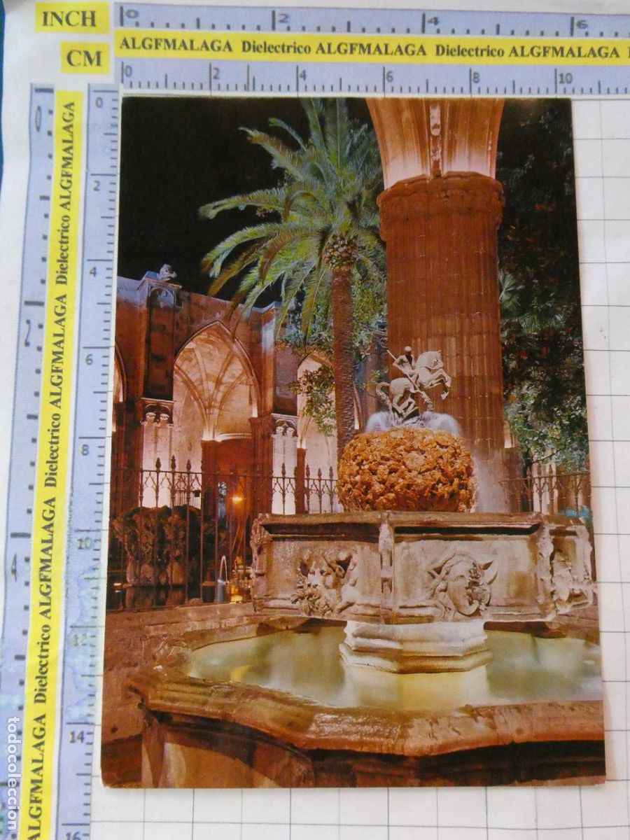 Postales: POSTAL DE BARCELONA. A&Ntilde;O 1972. CATEDRAL DETALLE DEL CLAUSTRO DE NOCHE 2374 ZERKOWITZ. 2585