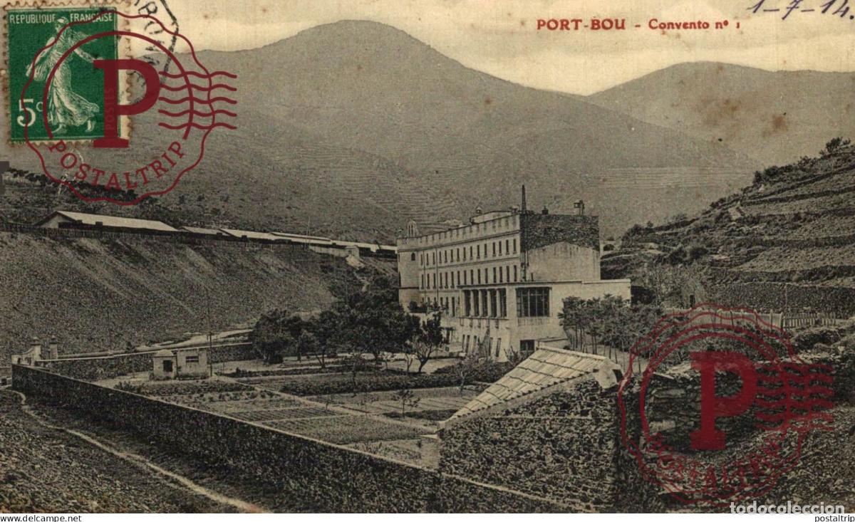 Postais: GERONA. GIRONA. PORT BOU - CONVENTO N&ordm; 1. DETERIORADA REVERSO. MIRE SCAN