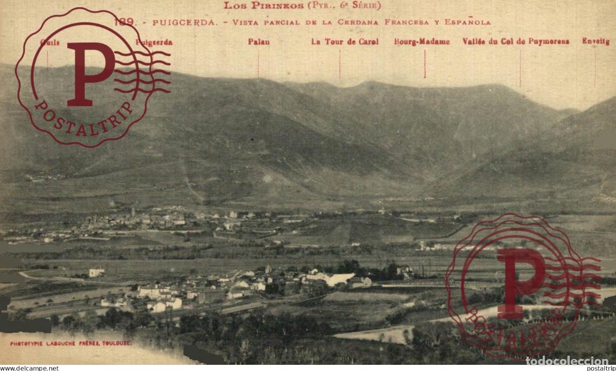 Postais: GERONA. GIRONA. PUIGCERDA. VISTA PARCIAL.