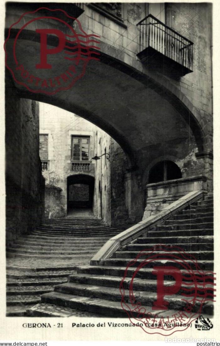 Postkarten: GERONA. GIRONA. PALACIO DEL VIZCONDADO.