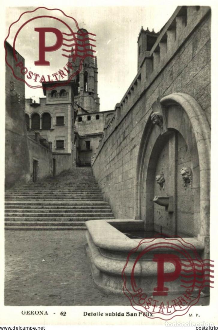 Postcards: GERONA. GIRONA. DETALLE SUBIDA SAN FELIX.