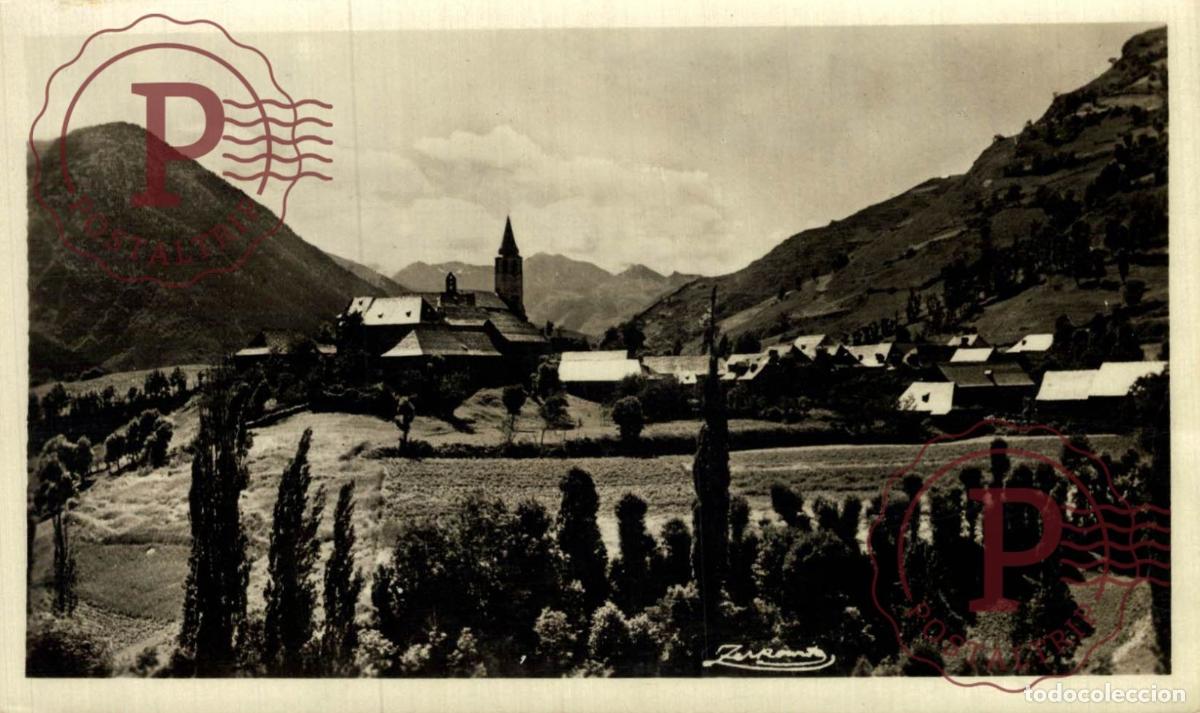 Postcards: LERIDA. Vall DAran - Vista General. CATALU&Ntilde;A - ESPA&Ntilde;A. Postal Fotogr&aacute;fica. R.P.P.C.
