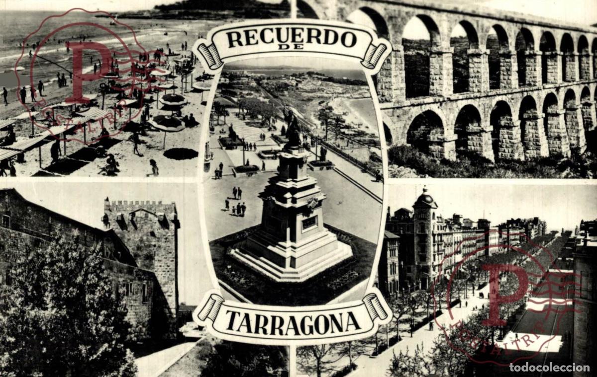 Postales: TARRAGONA. Recuerdo De Tarragona. CATALU&Ntilde;A - ESPA&Ntilde;A. Postal Fotogr&aacute;fica. R.P.P.C.