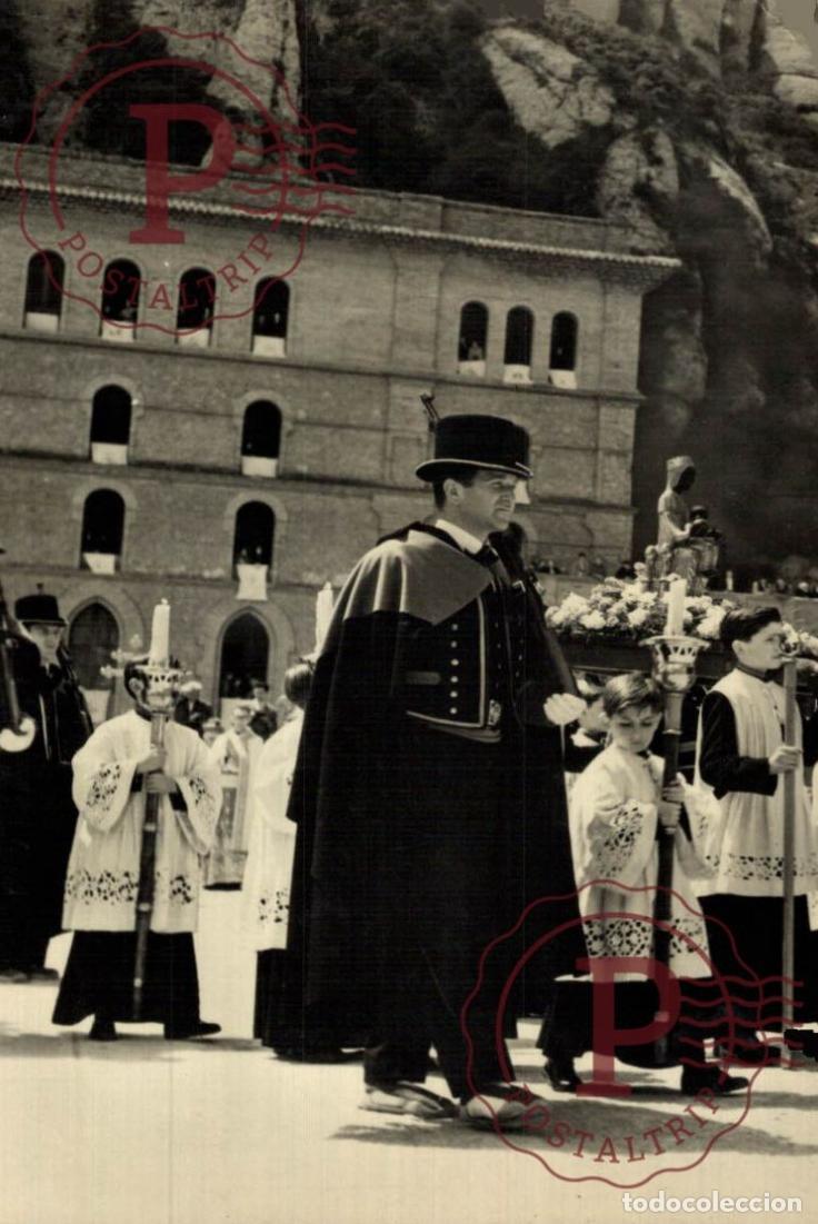 Postales: BARCELONA. Montserrat - Procesi&oacute;n Por La Festividad De La Virgen. CATALU&Ntilde;A - ESPA&Ntilde;A. Postal Fotogr&aacute;f