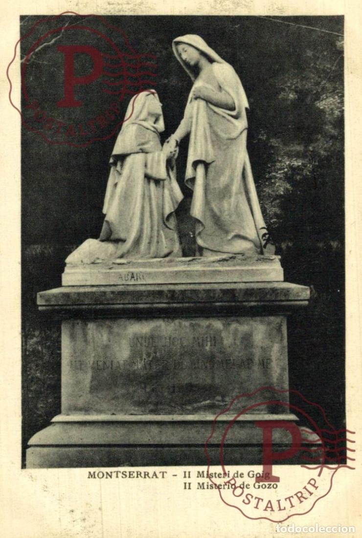 Postales: BARCELONA. Montserrat - II Misterio De Gozo. CATALU&Ntilde;A - ESPA&Ntilde;A.