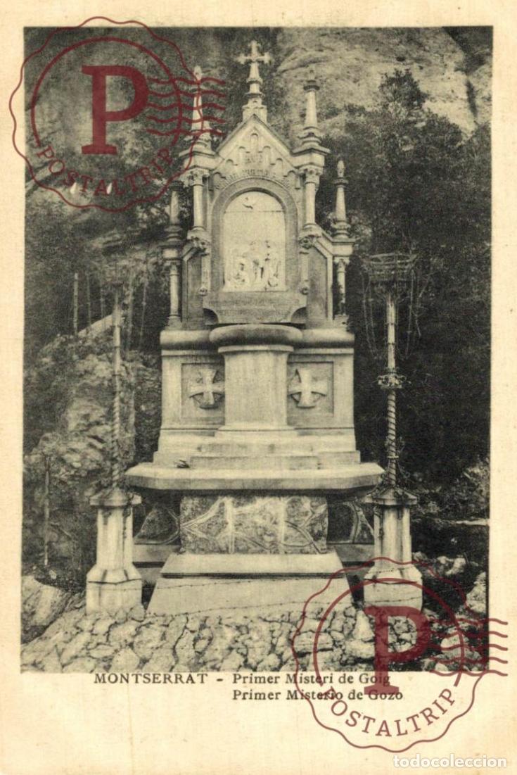 Postales: BARCELONA. Montserrat - Primer Misterio De Gozo. CATALU&Ntilde;A - ESPA&Ntilde;A.