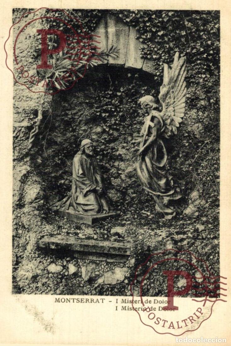 Postales: BARCELONA. Montserrat - I Misterio De Dolor. CATALU&Ntilde;A - ESPA&Ntilde;A.