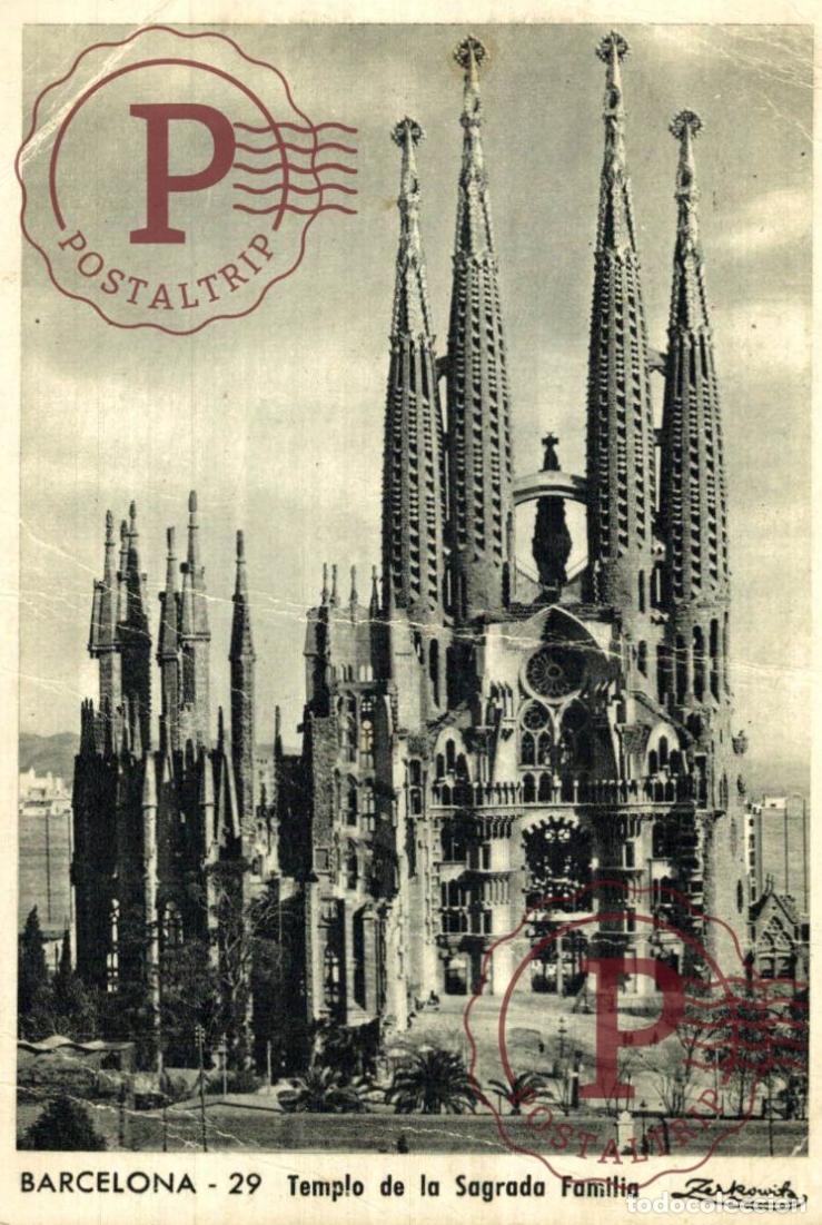 Postales: BARCELONA. Templo De La Sagrada Familia. CATALU&Ntilde;A - ESPA&Ntilde;A.