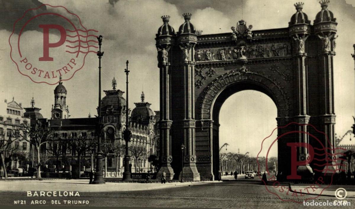 Postales: BARCELONA. Arco Del Triunfo. CATALU&Ntilde;A - ESPA&Ntilde;A. Postal Fotogr&aacute;fica R.P.P.C