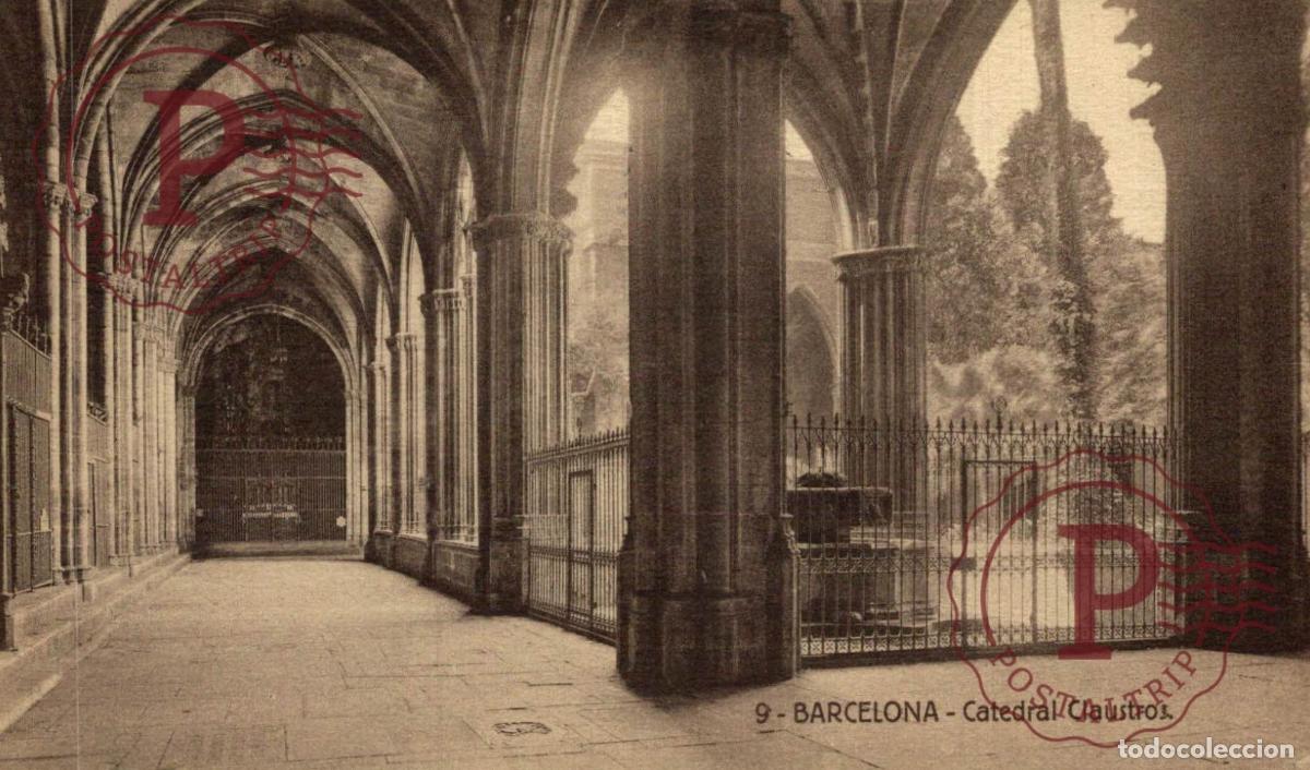 Postales: BARCELONA. Catedral - Claustros. CATALU&Ntilde;A - ESPA&Ntilde;A.