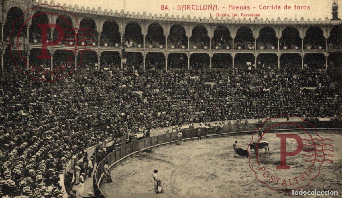 Postales: BARCELONA. Arenas - Corrida De Toros. CATALU&Ntilde;A - ESPA&Ntilde;A.