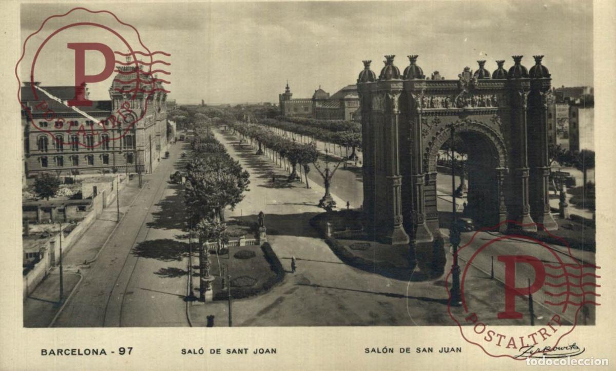 Postales: BARCELONA. Sal&oacute;n De San Juan. CATALU&Ntilde;A - ESPA&Ntilde;A.