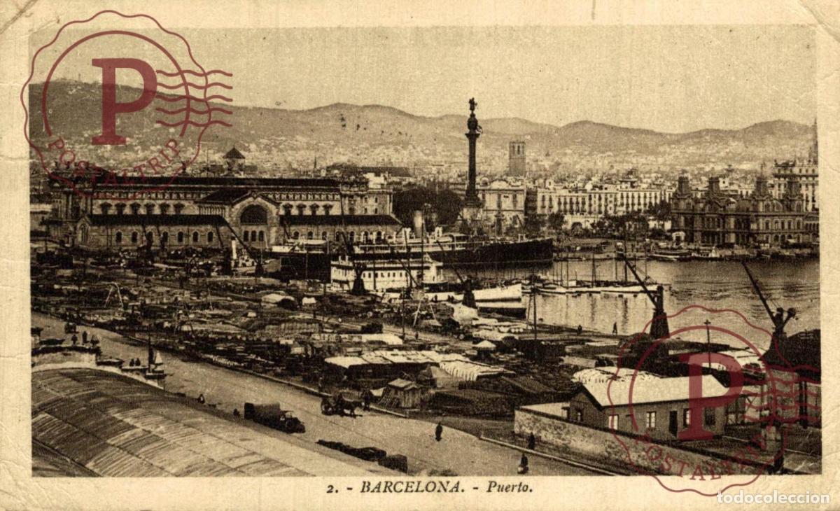 Postales: BARCELONA. Puerto. CATALU&Ntilde;A - ESPA&Ntilde;A.