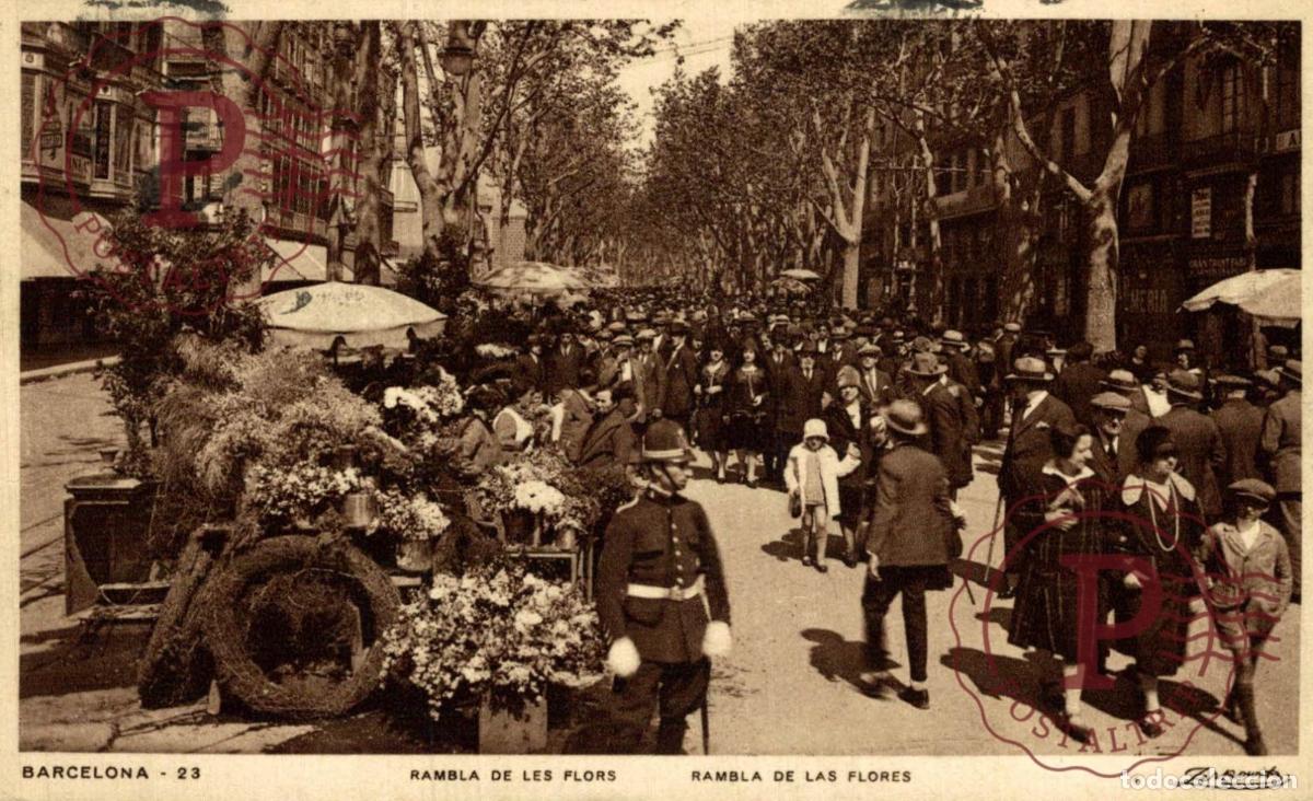 Postales: BARCELONA. Rambla De Las Flores. CATALU&Ntilde;A - ESPA&Ntilde;A.