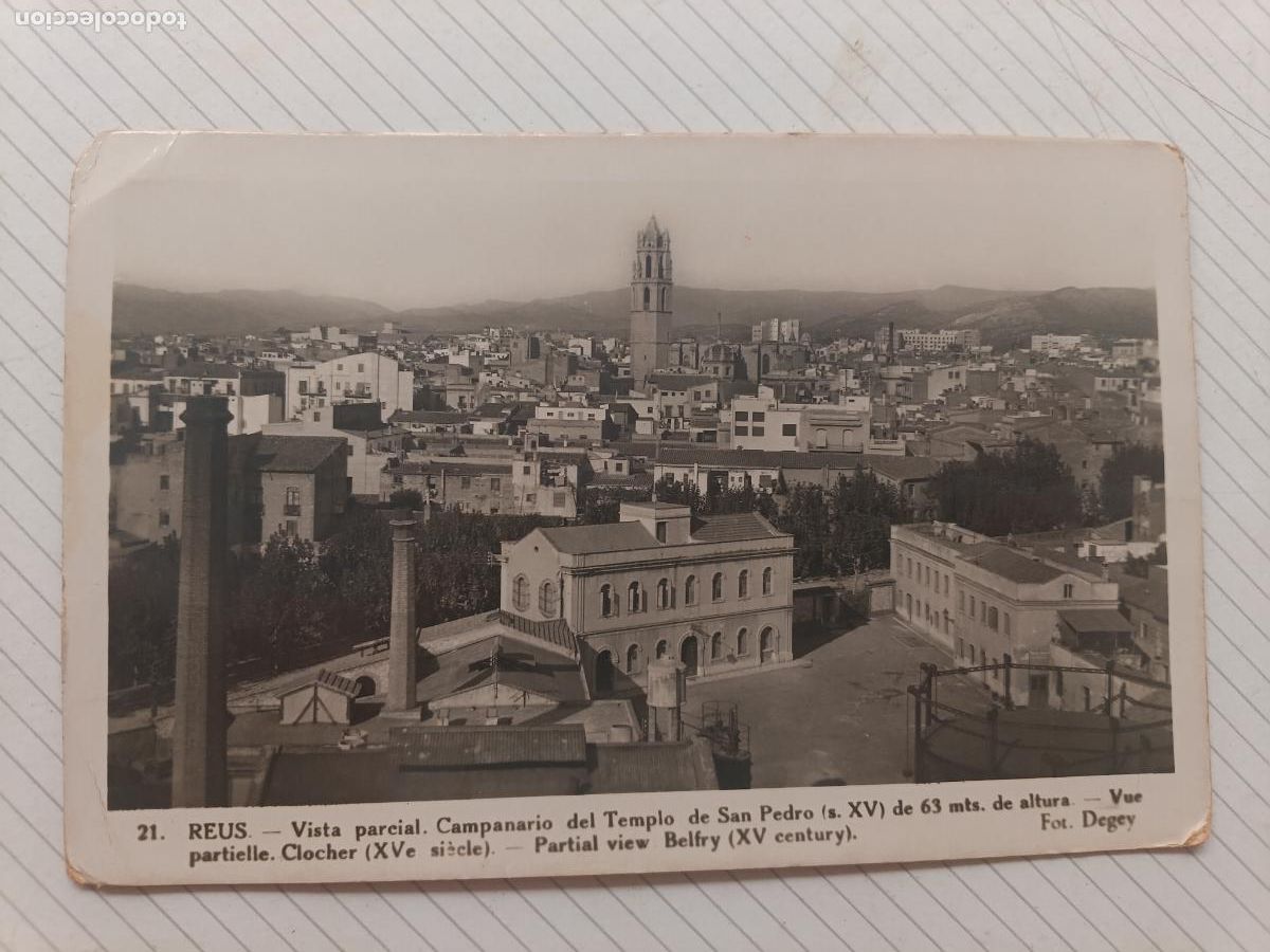 Postales: Reus, postal original antigua